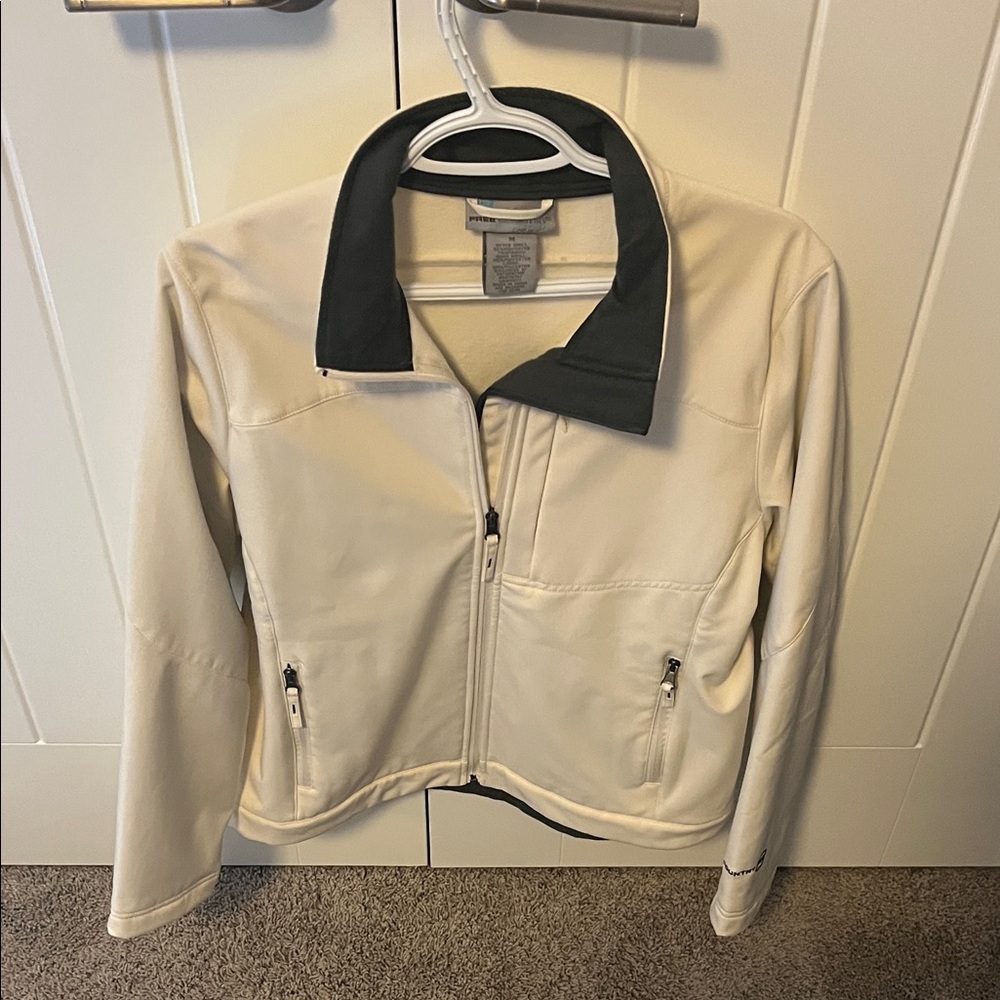 Free Country Women's Beige Jacket with charcoal Trim